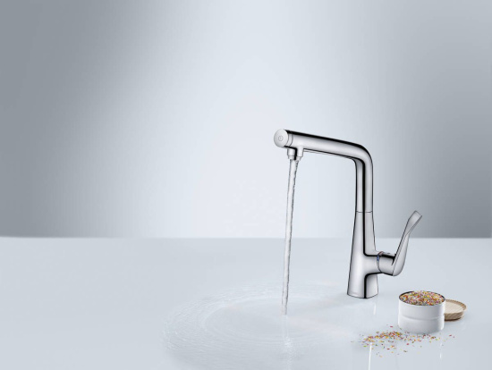 Смеситель для кухни Hansgrohe Metris Select M71 14847000 хром