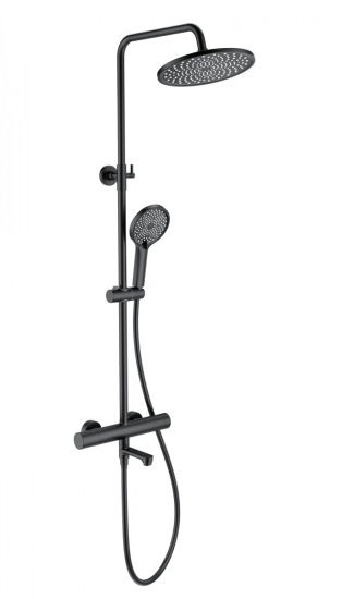 Душевая стойка Wonzon & Woghand WW-B3069-MB с термостатом