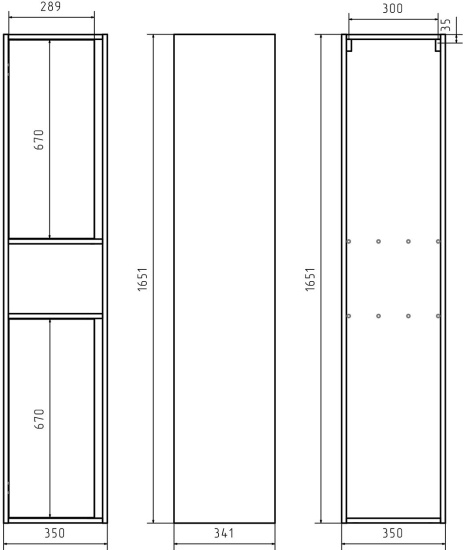 Пенал Misty Темза 35 сосна пасадена