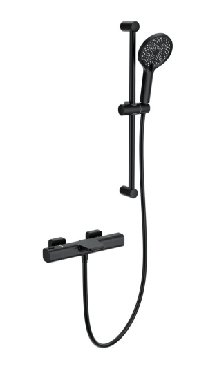 Смеситель для ванны Wonzon & Woghand Plate WW-C2017-A-MB с термостатом