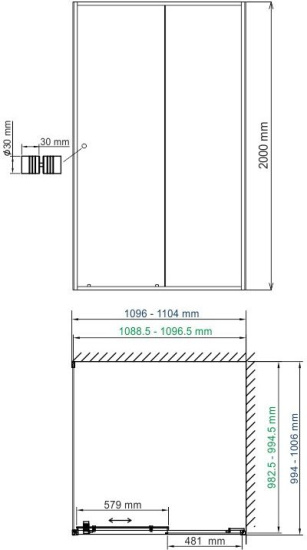 Душевой уголок Wasserkraft Dill 61S16