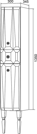Пенал Aima Design Brilliant 30П L white