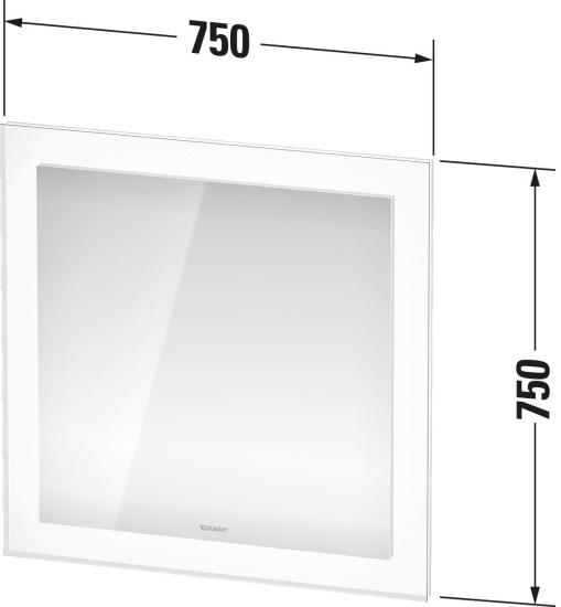 Мебель для ванной Duravit White Tulip 75 2 ящика, американский орех, белый шелковисто-матовый
