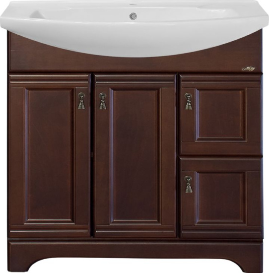 Мебель для ванной Misty Римини 85 орех