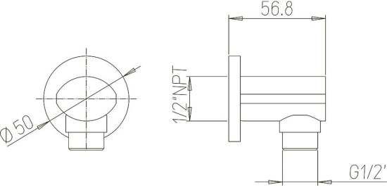 Шланговое подключение Paini 86CR503P