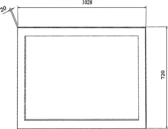 Мебель для ванной Sanflor Ванесса 105 подвесная, индиго