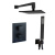 Душевая система Paffoni Elle KITLEQ518NO/M черная матовая Душевая система Paffoni Elle KITLEQ518NO/M черная матовая