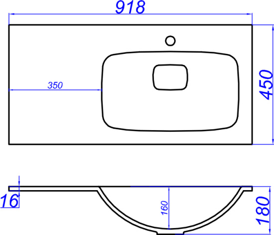 Тумба с раковиной Aqwella 5 stars Malaga 90 L крафт темный
