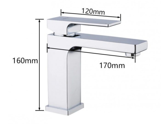 Смеситель для раковины Gappo Futura G1018 хром