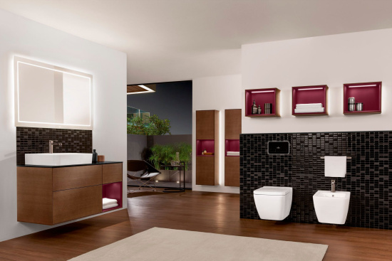 Пенал Villeroy & Boch Finion G470HBGN walnut veneer, R