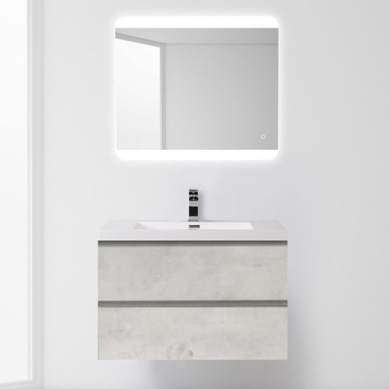 Тумба с раковиной BelBagno Luce 100 stucco cemento leggero