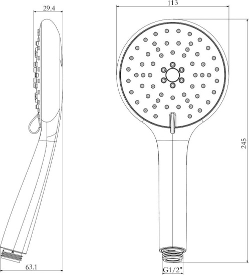 Душевая лейка Lemark LM8116C
