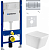 Инсталляция Geberit Duofix Delta UP100 111.153.00.1 с кнопкой + унитаз подвесной WeltWasser Gelbach 043 GL-WT