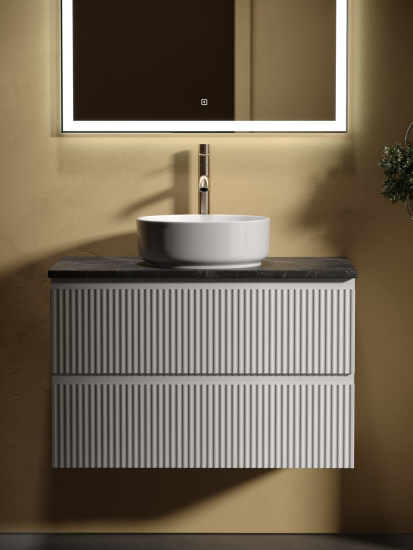 Тумба с раковиной Sancos Snob R 80 Bianco SNR80W, подвесная
