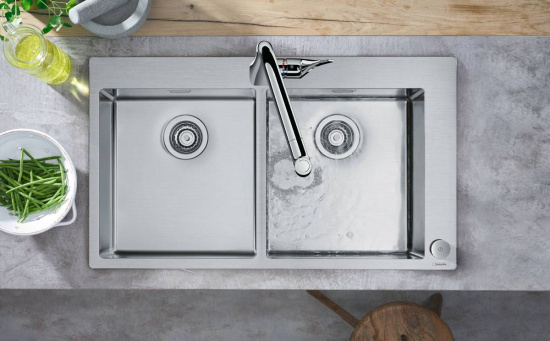 Смеситель для кухни Hansgrohe Metris Select M71 73827000 хром