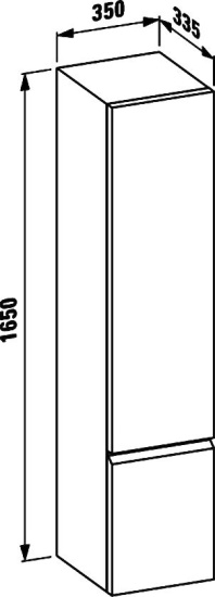 Пенал Laufen Pro A 4.8312.1.095.463.1 L