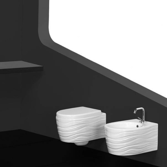 Унитаз подвесной Ceramica ala Wave 23VCO с сидением микролифт