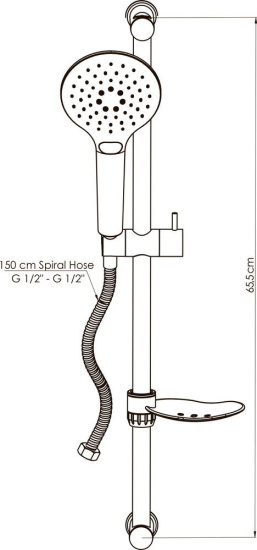Душевой гарнитур GPD DST57-S