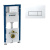 Инсталляция Geberit Duofix Delta 458.103.21.1 с кнопкой смыва Delta 51 + унитаз подвесной WeltWasser Merzbach 043 GL-WT Инсталляция Geberit Duofix Delta 458.103.21.1 с кнопкой смыва Delta 51 + унитаз подвесной WeltWasser Merzbach 043 GL-WT