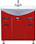 Тумба под раковину Misty Жасмин 75 красная плёнка