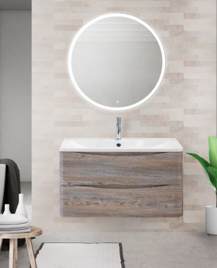 Тумба с раковиной BelBagno Acqua 80 подвесная, pino scania