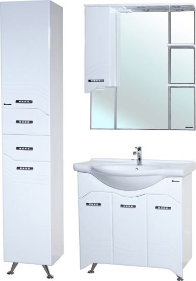 Мебель для ванной Bellezza Дрея 85 с бельевой корзиной