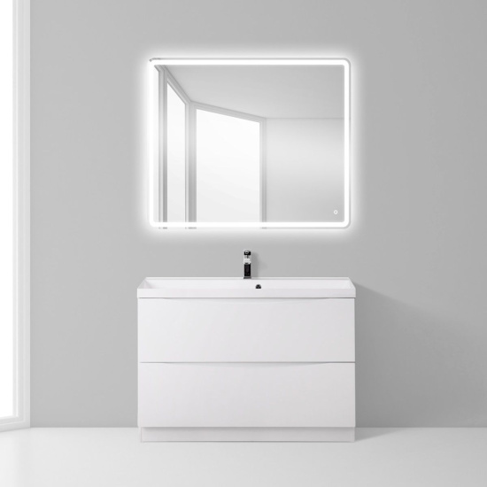 Тумба с раковиной BelBagno Marino 90 bianco lucido, напольная