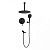 Душевая система Filarete Roun FL1027BL, черный