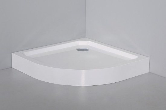 Поддон для душа Cezares Tray SMC TRAY-SMC-R-90-550-150-W R 90x90, с сифоном