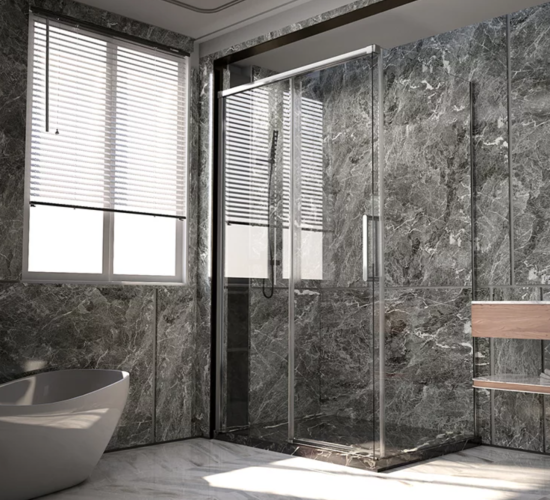 Душевой уголок Veconi Premium Trento PTC-SP-40CH 120x90, профиль хром