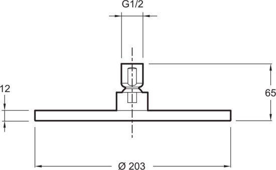 Верхний душ Jacob Delafon Eo E14536-CP