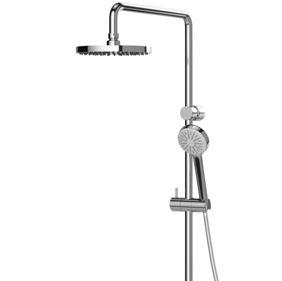 Душевая стойка Kludi Logo Dual Shower System 6809405-00, термостат