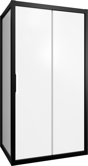 Душевой уголок Stworki Эстерсунд 120x90 см профиль черный матовый, стекло матовое