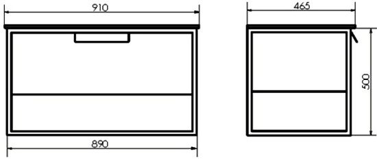 Мебель для ванной Comforty Бонн 90 дуб темный