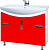 Тумба под раковину Bellezza Лагуна 105 красная