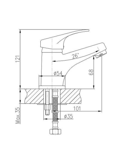 Смеситель для раковины Haiba HB1013