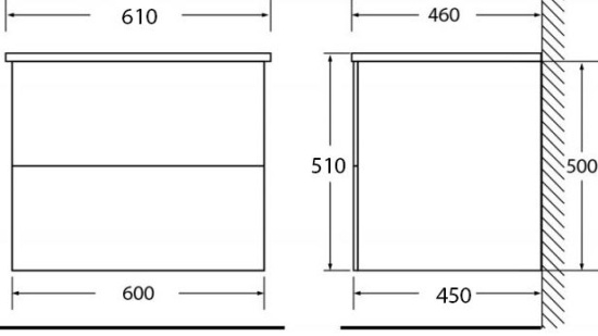 Мебель для ванной BelBagno Kraft 60 pietra grigio