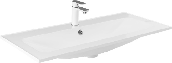 Тумба с раковиной Aquanet Арт 100 подвесная, белая матовая