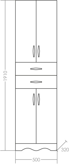Пенал СанТа Верона 50 напольный