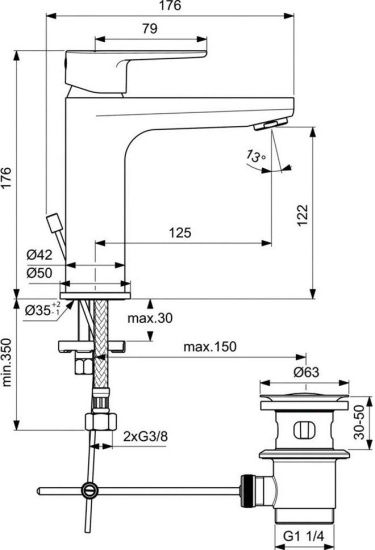 Душевой комплект Ideal Standard Ceratherm T100