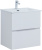 Тумба с раковиной Aquanet Джейн 60 белая матовая, раковина Фортуна