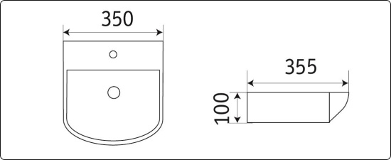 Раковина CeramaLux 78014B