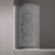 Шторка на ванну Sturm Juwel 90 см decor chrome L