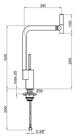 Смеситель для кухни Webert 360 TS920302 хром