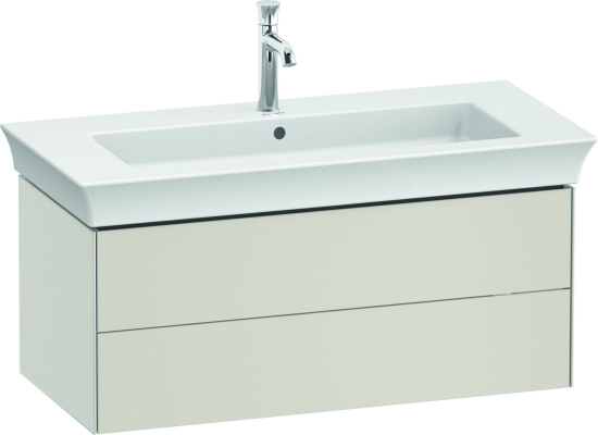 Мебель для ванной Duravit White Tulip 105 2 ящика, скандинавский белый шелковисто-матовый