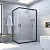 Душевой уголок Vegas Glass ZA-F NOVO h2000 120*100 02М 10 профиль черный матовый, стекло сатин