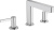 Смеситель для раковины Hansgrohe Finoris 110 76033000 хром Смеситель для раковины Hansgrohe Finoris 110 76033000 хром