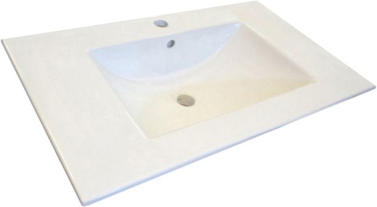 Мебель для ванной Comforty Франкфурт 75, дуб шоколадно-коричневый, белая раковина