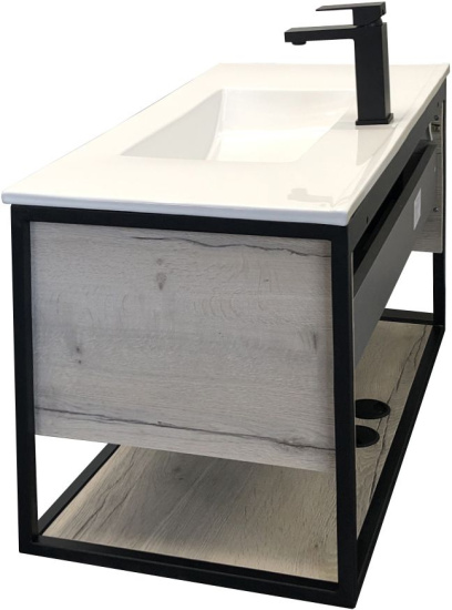 Мебель для ванной Comforty Бонн 90 дуб дымчатый