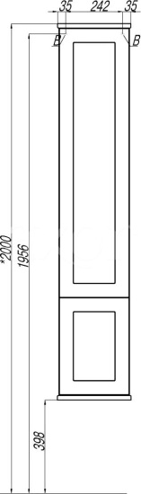 Пенал Aquaton Леон дуб белый